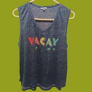 Roudelain Pajamas Tank Top Color Blue Size Xlarge